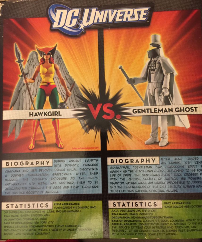 DCUC 2-Pack Hawkgirl VS Gentleman Ghost - Mattel (DC Universe Classics) action figure collectible [Barcode 027084965094] - Main Image 2