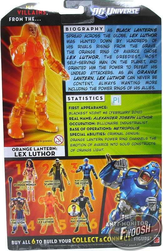 Lex Luthor: Orange Lantern - Mattel (DC Universe Classics) action figure collectible [Barcode 027084973099] - Main Image 4