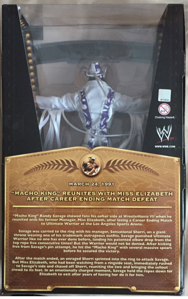 Macho Man Randy Savage  - Mattel (WWE Defining Moments) action figure collectible [Barcode 027084978964] - Main Image 2