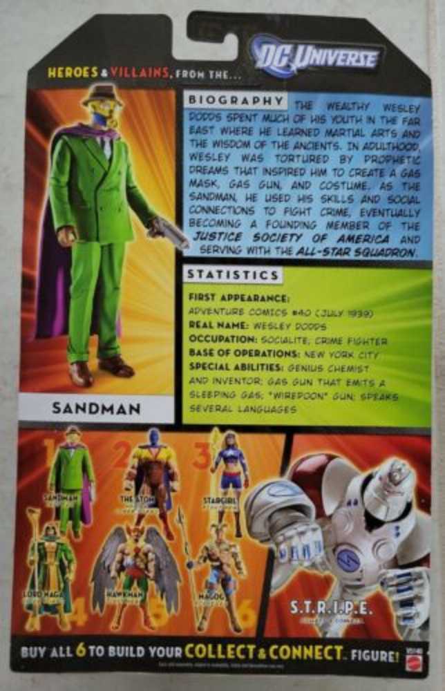 DCUC Wave 19 Figure 1 Sandman - Mattel (DC Universe Classics) action figure collectible [Barcode 027084983135] - Main Image 3