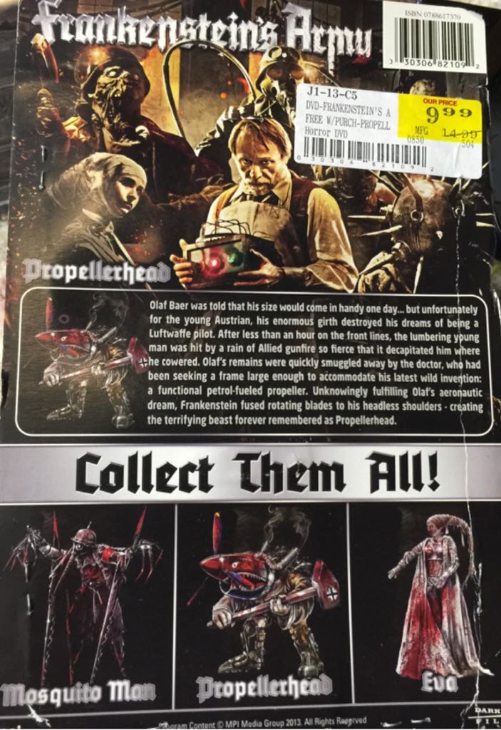 Frankensteins Army - Propellerhead - Dark Sky action figure collectible [Barcode 030306821092] - Main Image 2