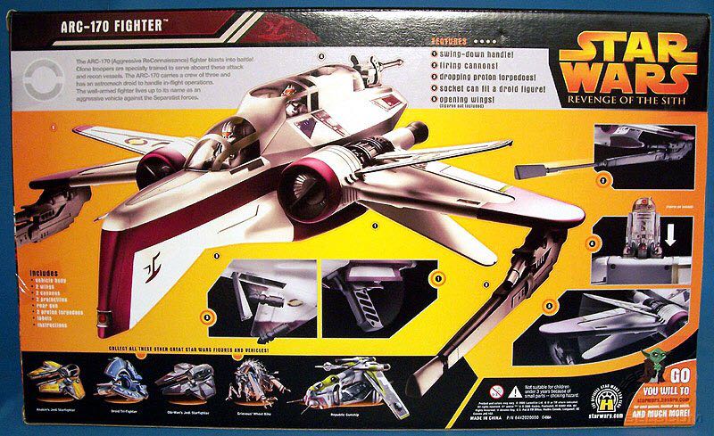 ARC-170 Starfighter - Hasbro (Revenge Of The Sith) action figure collectible [Barcode 031445018558] - Main Image 2