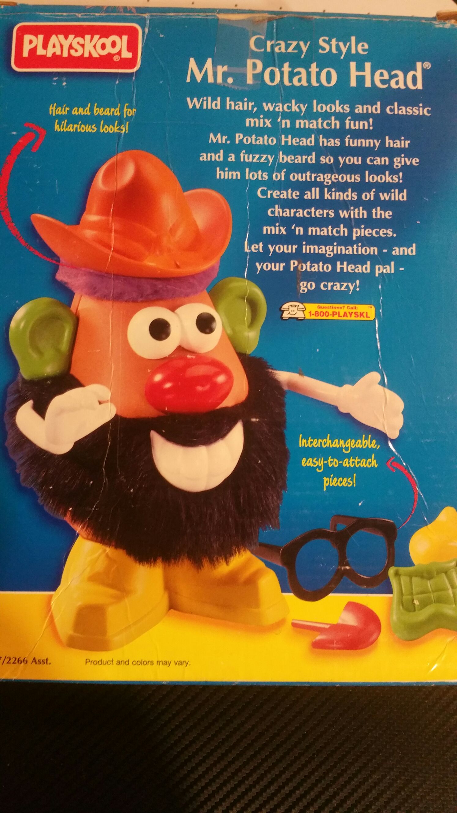 Potato Heads: CRAZY STYLE Mr. Potato Head - Playskool/Hasbro (Mr. Potato Head) action figure collectible [Barcode 032245022677] - Main Image 2