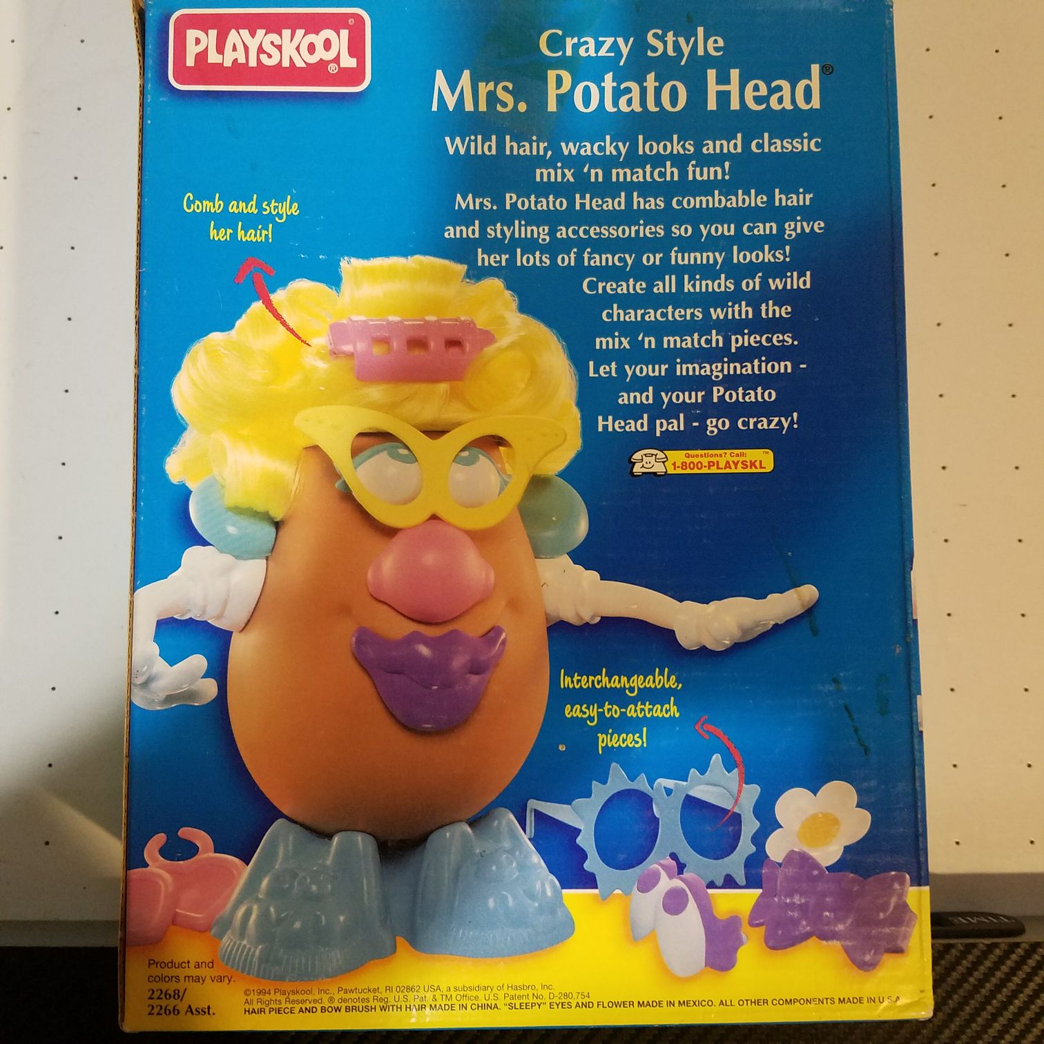 Crazy Style Mrs Potato Head - Playskool/Hasbro action figure collectible [Barcode 032245022684] - Main Image 2
