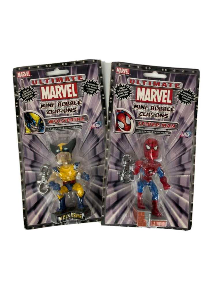 Comic Images Ultimate Marvel Mini Clip On Bobbles - Wolverine  action figure collectible [Barcode 034517131148] - Main Image 3