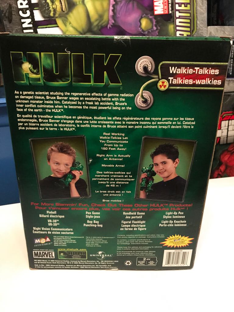 Hulk Walkie-Talkies  action figure collectible [Barcode 035051263296] - Main Image 2