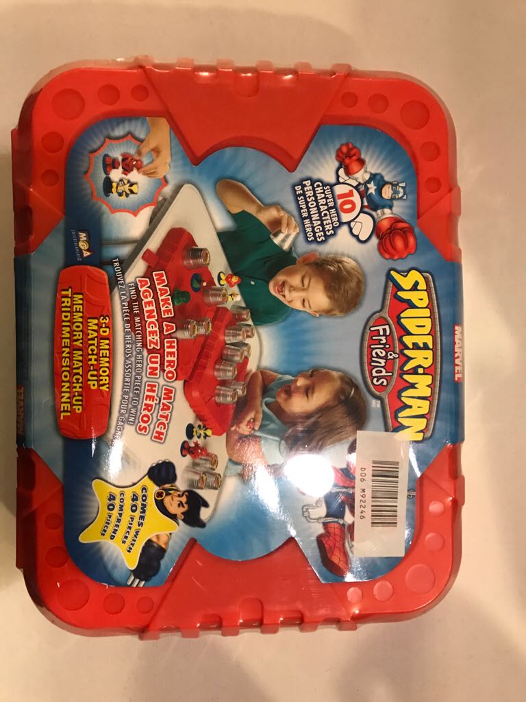Spiderman And Friends 3d Hero Memory Match Up Game  action figure collectible [Barcode 035051322344] - Main Image 2