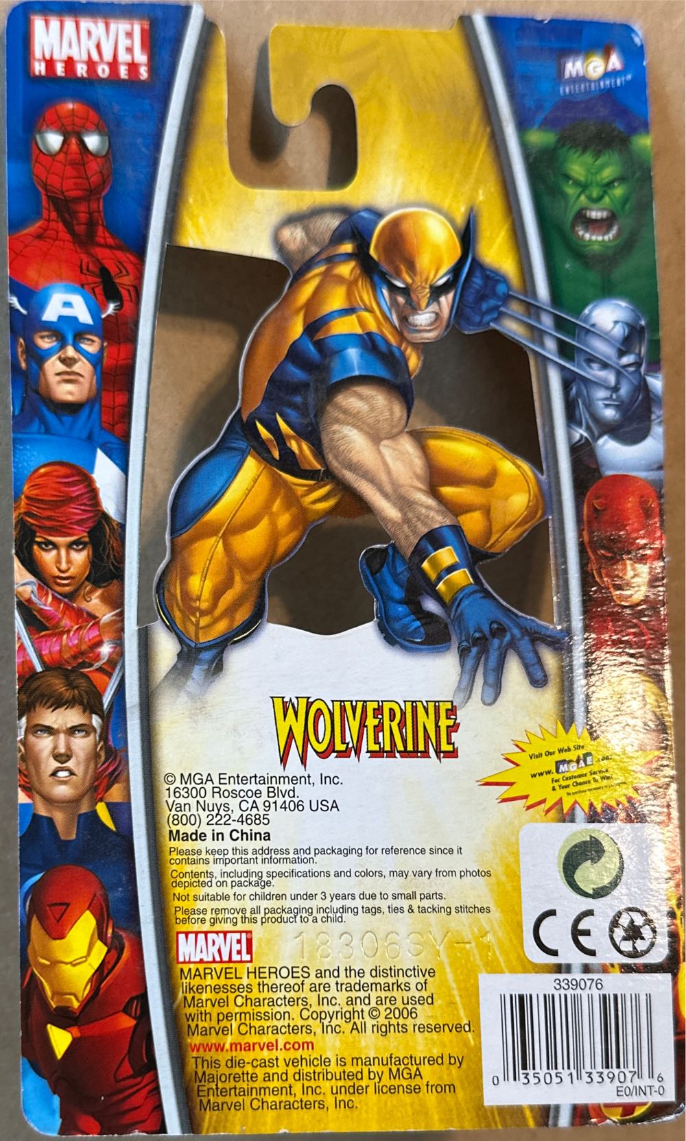 MGA Marvel Heroes Die Cast Car: W500 Wolverine - MGA Entertainment (Wolverine) action figure collectible [Barcode 035051339076] - Main Image 2