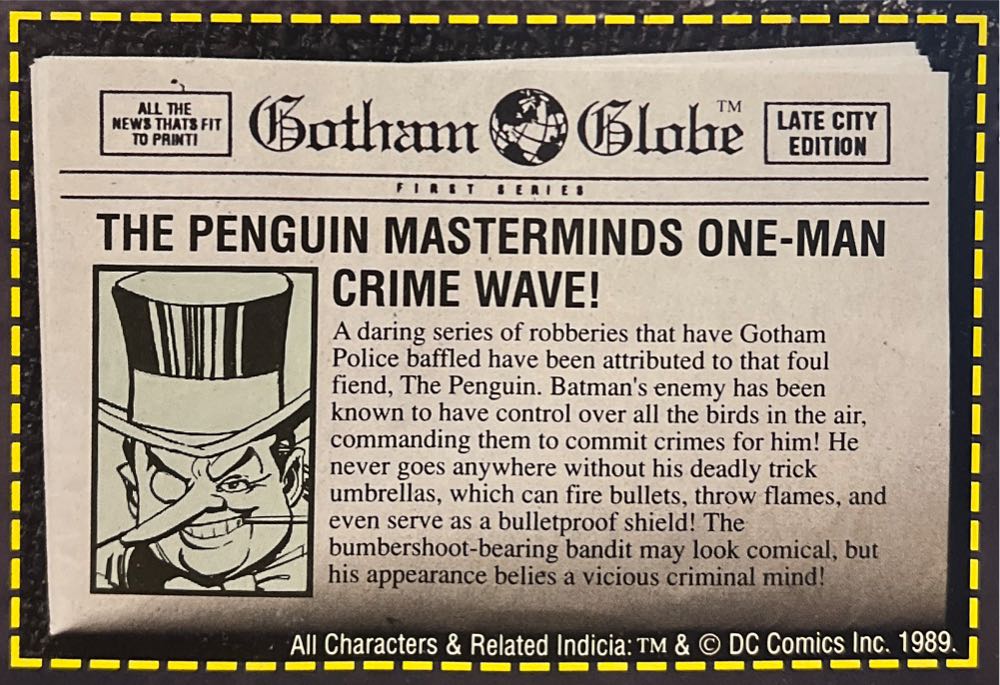 Super Powers / DC Super Heroes - Penguin - Toy Biz (Dc Comics Super Heroes Collection) action figure collectible [Barcode 035112044093] - Main Image 3