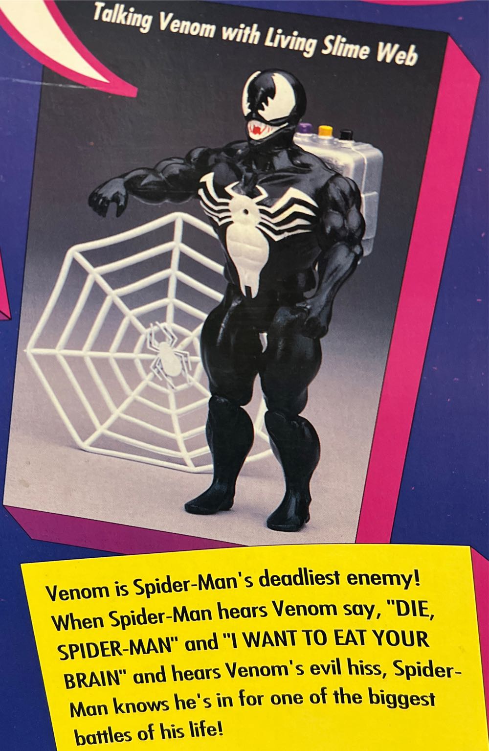 Venom - Toy Biz (Marvel Super Heroes 1991) action figure collectible [Barcode 035112048978] - Main Image 3