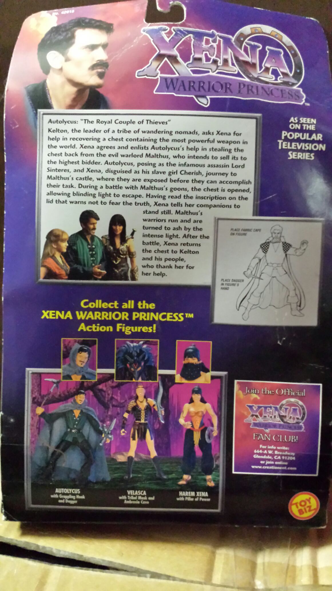 Toy Biz Xena King Of Thieves Autolycus - Toy Biz (Xena Warrior Princess) action figure collectible [Barcode 035112420163] - Main Image 2