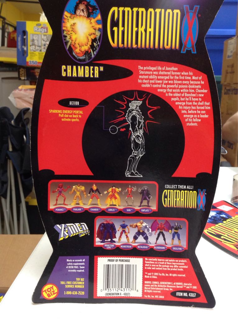 Chamber - Toy Biz (X-Men: Generation X) action figure collectible [Barcode 035112431176] - Main Image 2
