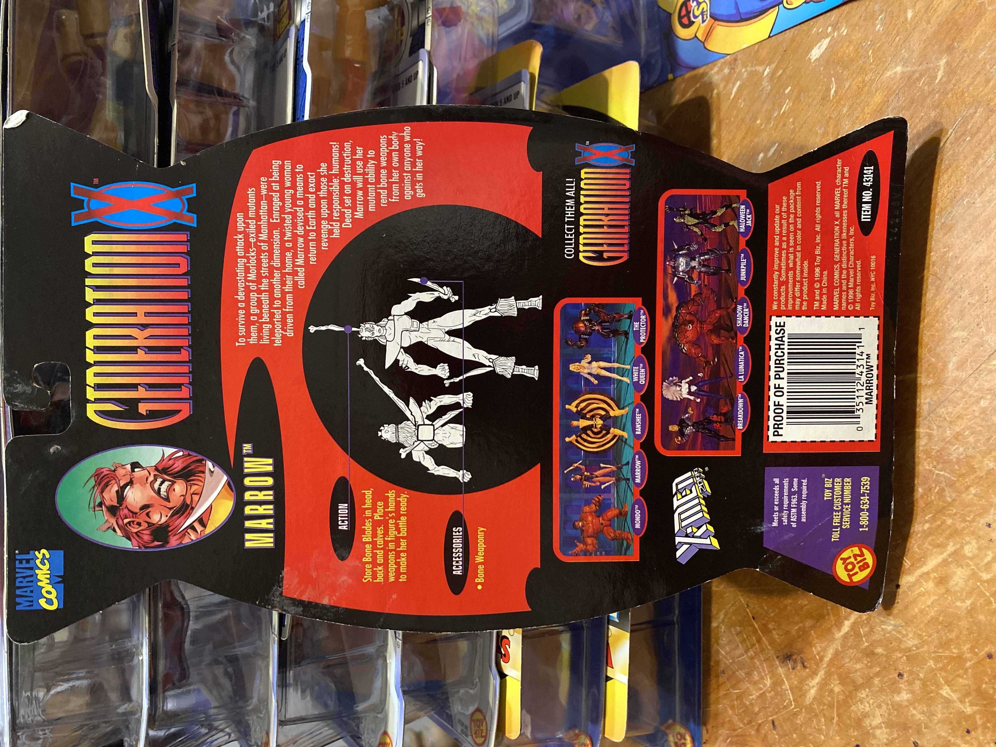 Marrow - Toybiz (MARVEL) action figure collectible [Barcode 035112431411] - Main Image 2
