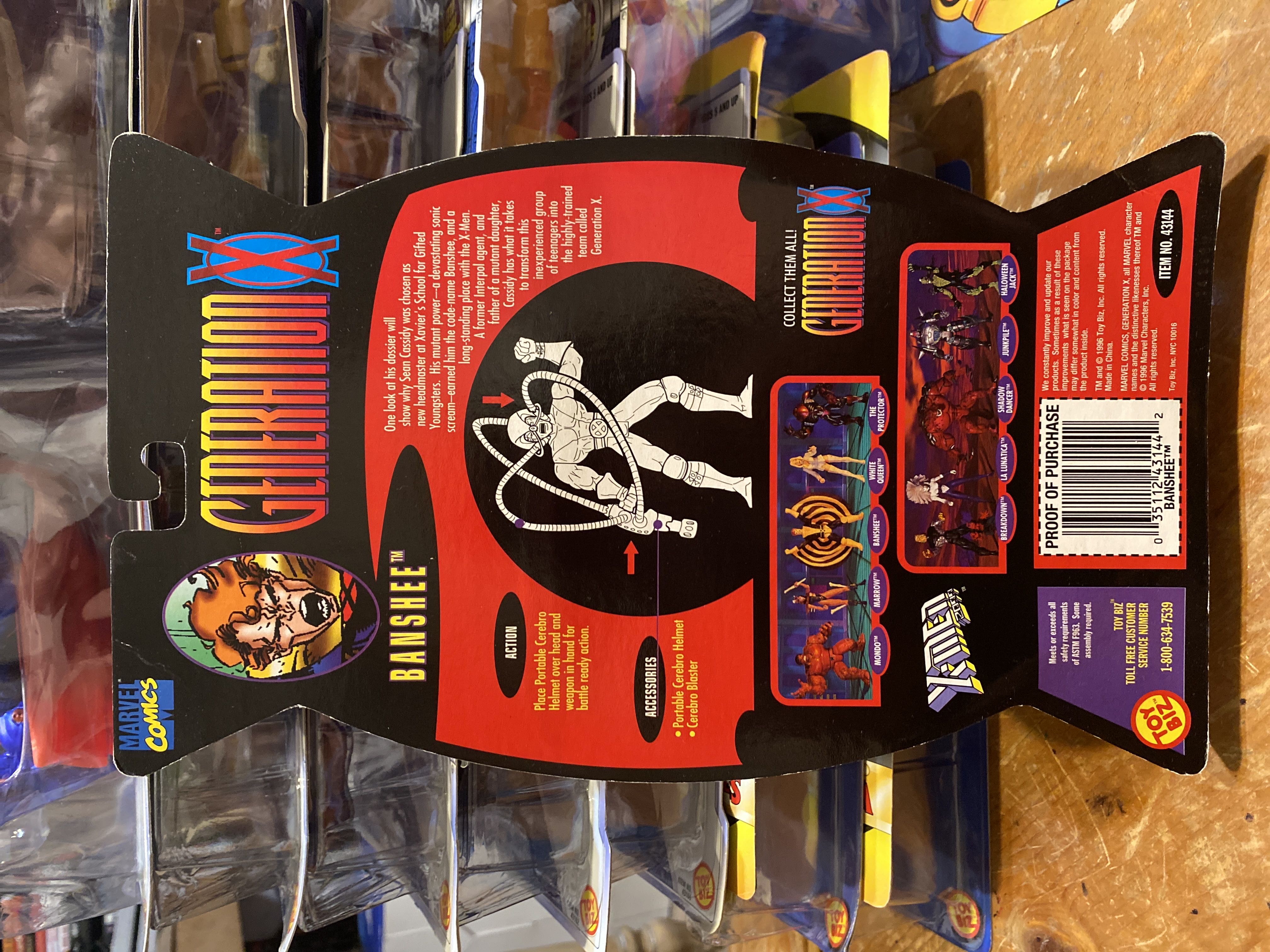 X-Men: Generation X Banshee - Toy Biz (X-Men Generation X) action figure collectible [Barcode 035112431442] - Main Image 2