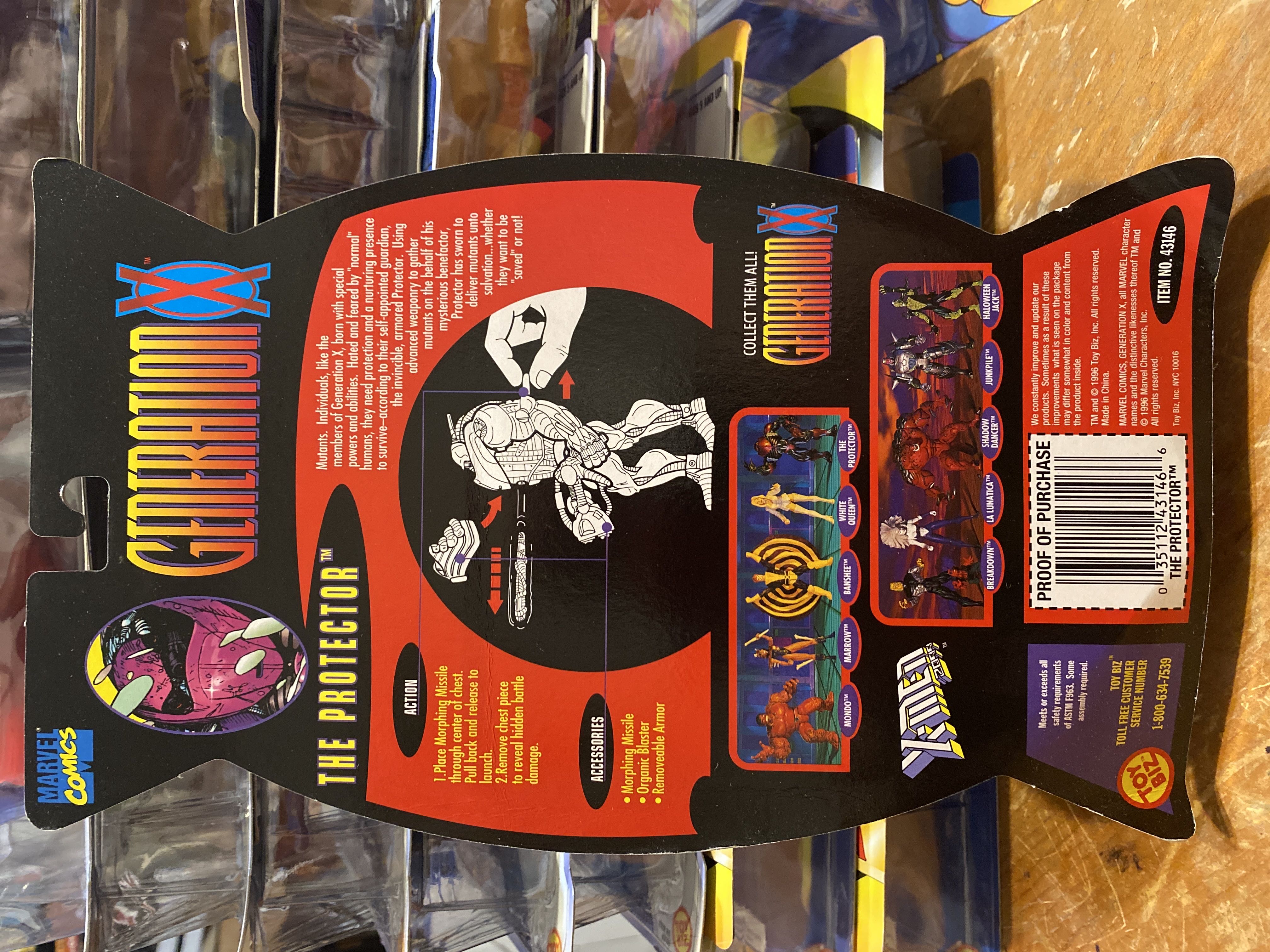 The Protector - Toy Biz (X-Men: Generation X) action figure collectible [Barcode 035112431466] - Main Image 2