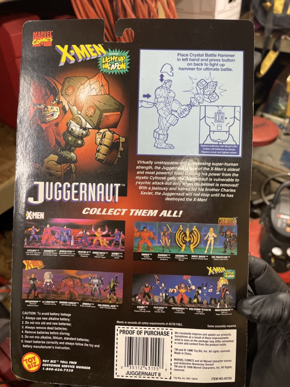 X-Men: Classics Juggernaut - Toy Biz (Juggernaut) action figure collectible [Barcode 035112431558] - Main Image 3