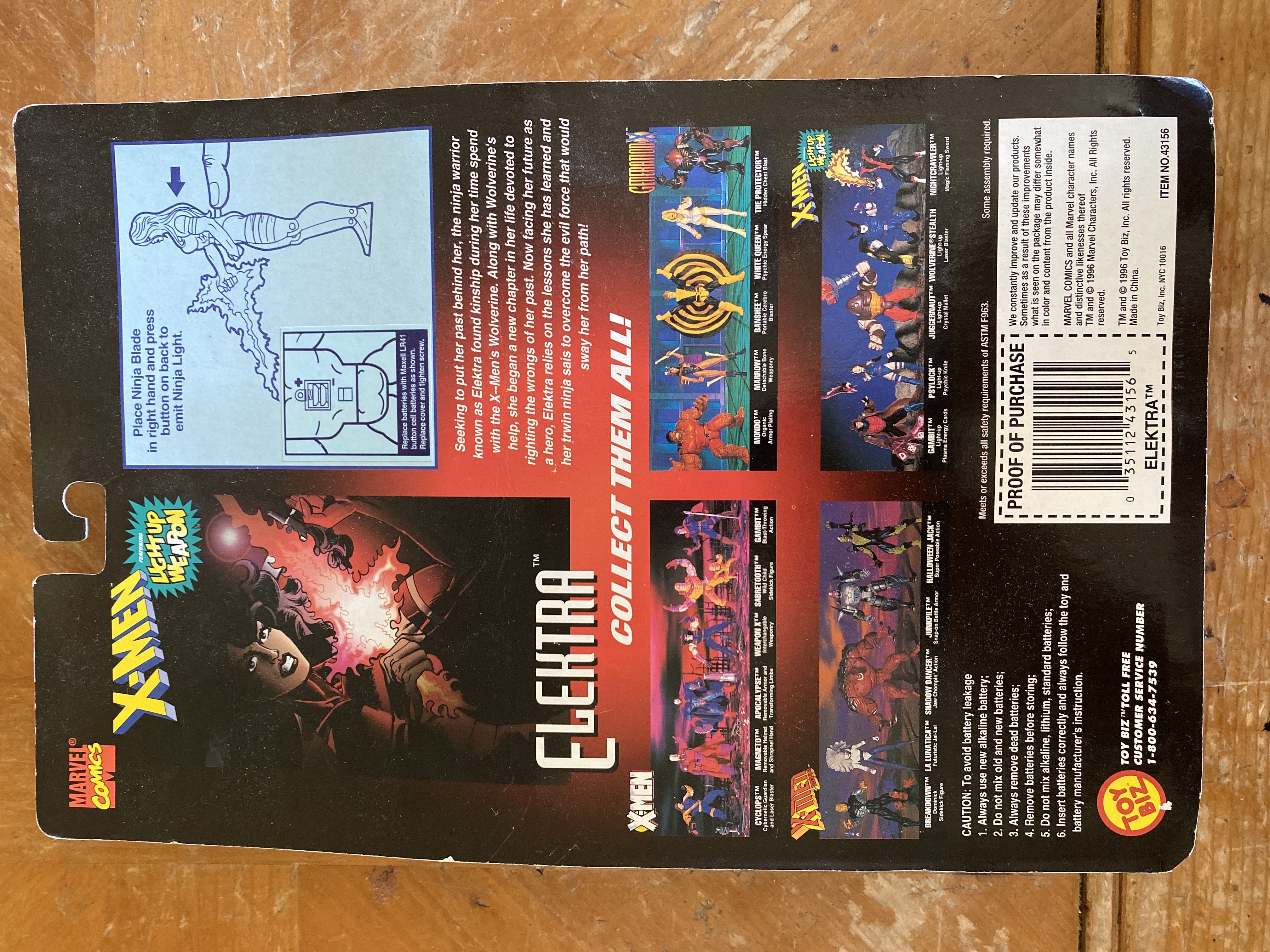 X-men Classics Electra - Toy Biz (X-Men Classics) action figure collectible [Barcode 035112431565] - Main Image 2