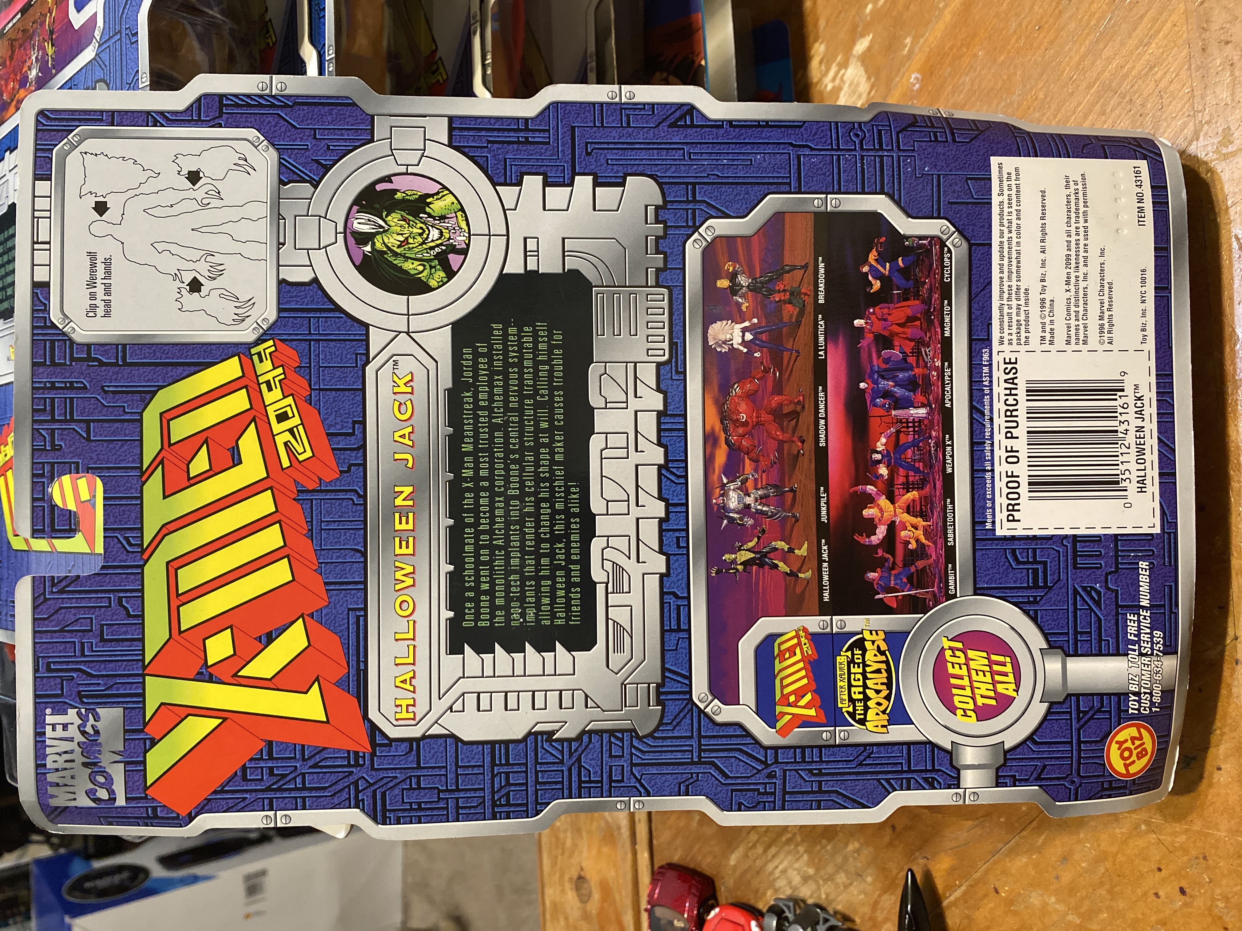 Halloween Jack - Toy Biz (X-Men 2099) action figure collectible [Barcode 035112431619] - Main Image 2