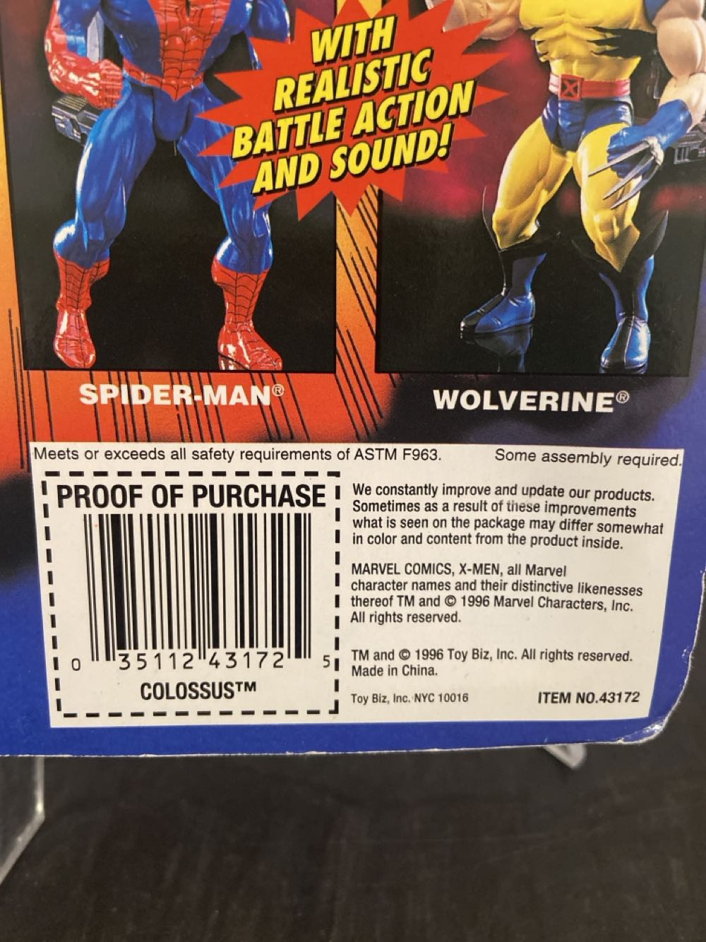 Colossus - Toybiz (X-Men Battle Brigade) action figure collectible [Barcode 035112431725] - Main Image 3