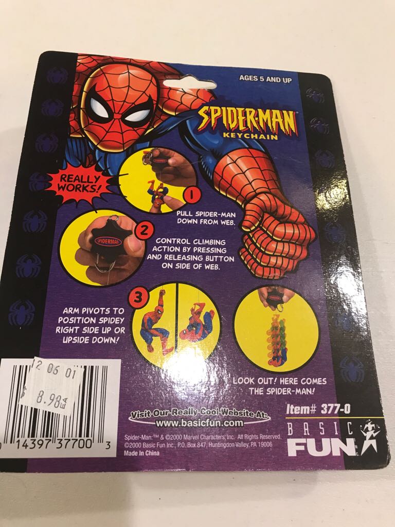 Spiderman Keychain  action figure collectible [Barcode 014397377003] - Main Image 2