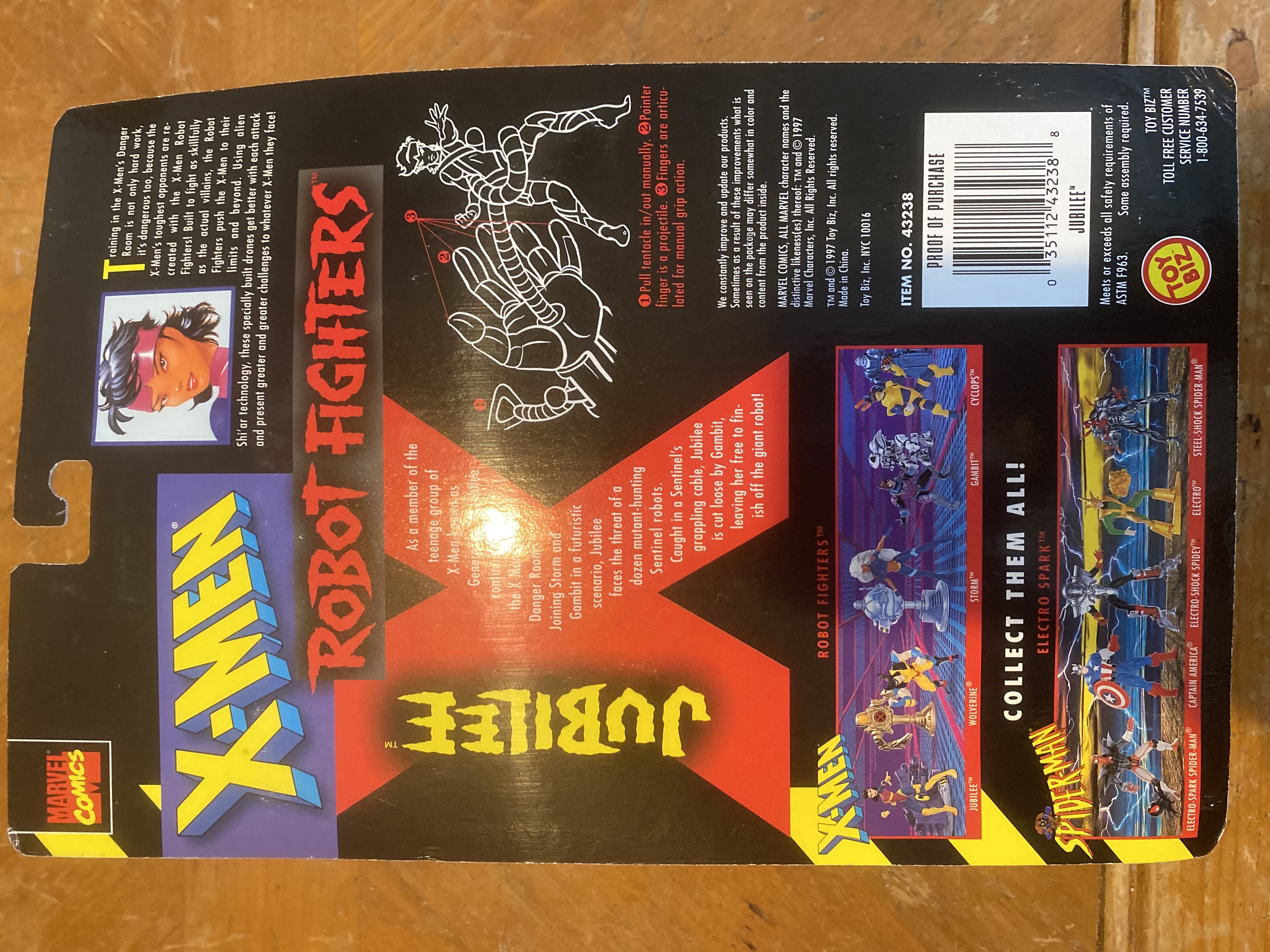 Robot Fighters Jubilee - Toy Biz (X-Men Robot Fighters) action figure collectible [Barcode 035112432388] - Main Image 2
