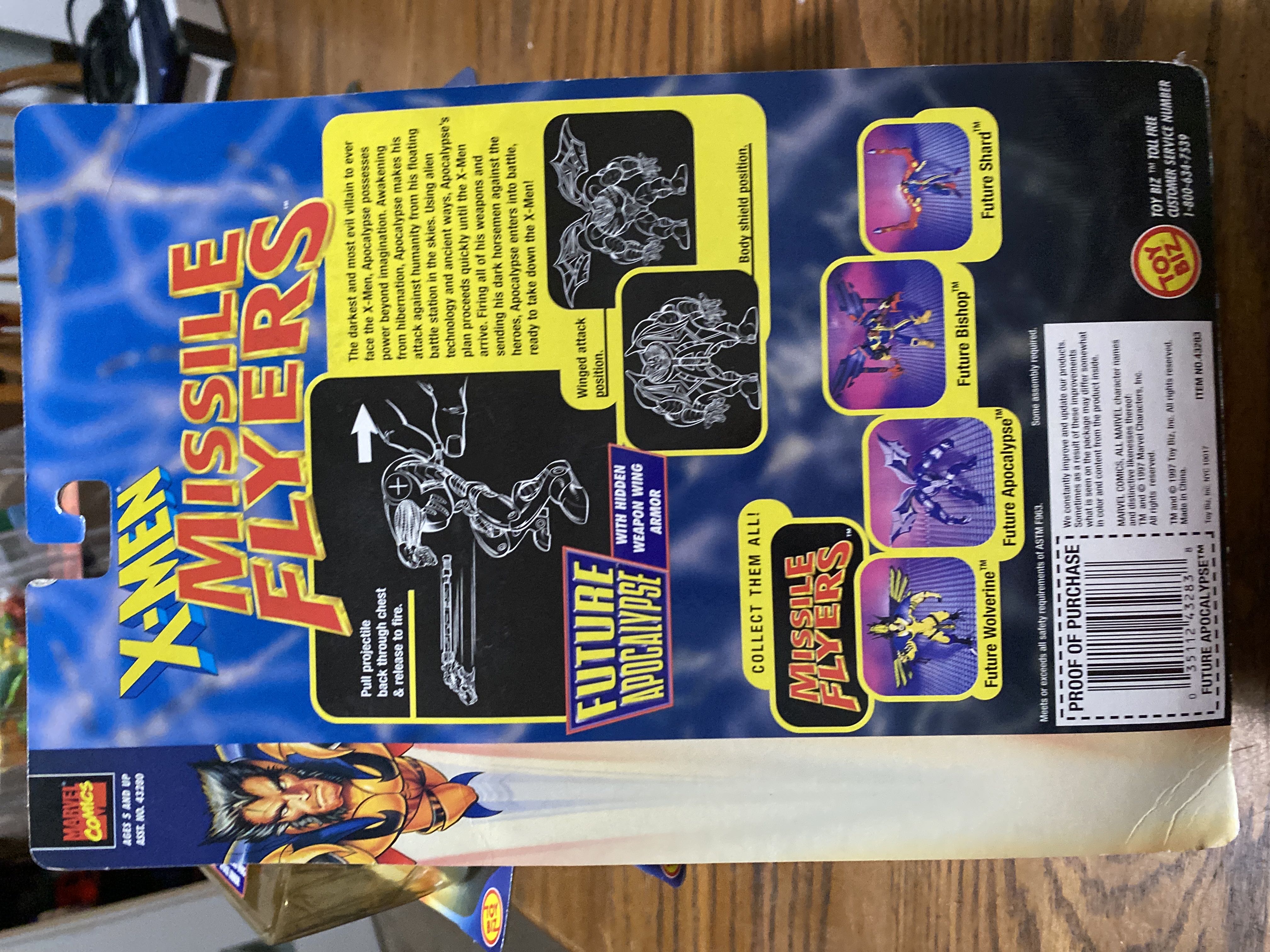 Future Apocalypse - Toy Biz (Missle Flyers) action figure collectible [Barcode 035112432838] - Main Image 2