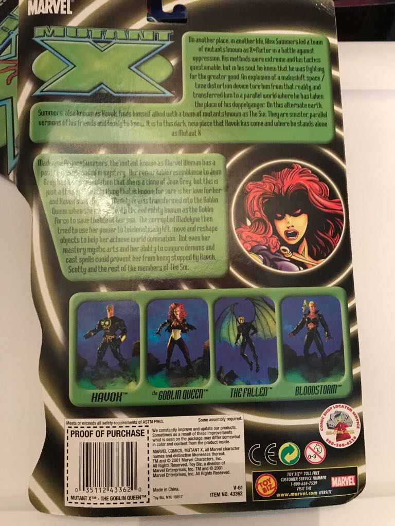 Mutant X Previews Exclusive - Goblin Queen  (Marvel: Mutant X: 6”) action figure collectible [Barcode 035112433620] - Main Image 2