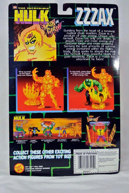 Incredible Hulk Smash And Crash: Zzzax - Toy Biz (The Incredible Hulk) action figure collectible [Barcode 035112434450] - Main Image 4