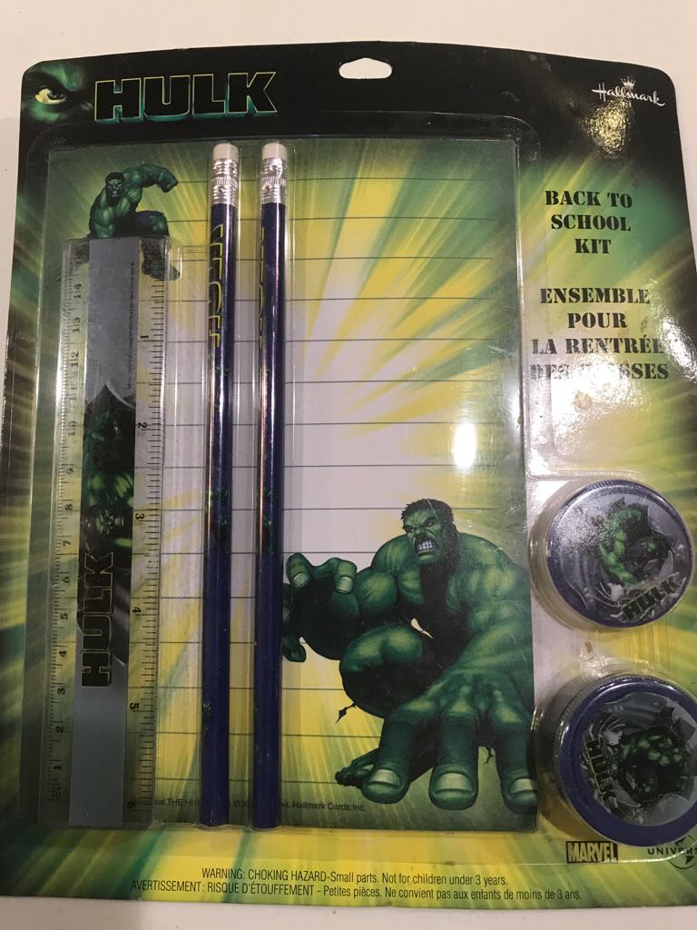 Hulk Movie - Back To School Set  action figure collectible [Barcode 015012791341] - Main Image 1