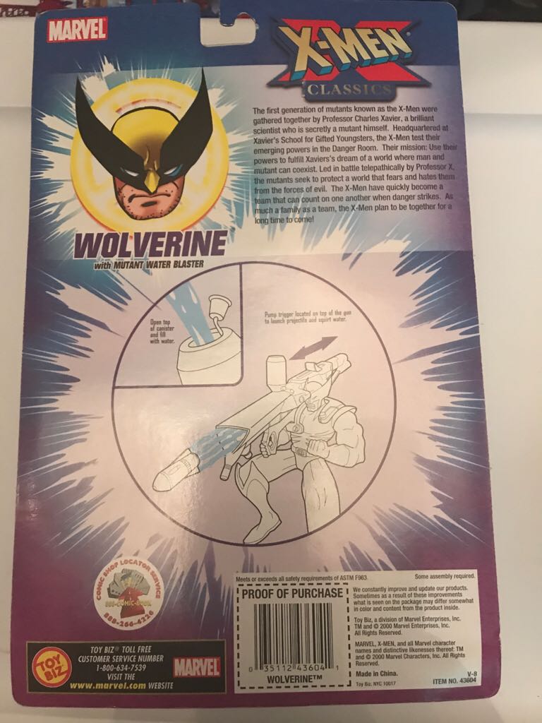 X-Men Classics: Wolverine - Toy Biz (X-Men Classics) (X-Men Classics) action figure collectible [Barcode 035112436041] - Main Image 2