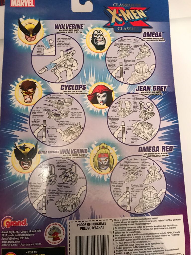 Jean Grey X-men Classics - Battle Blasters Jean Grey - Toybiz (X-Men Classics) action figure collectible [Barcode 035112436096] - Main Image 2