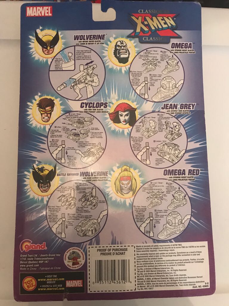 X-Men Classics: Omega Red - Toy Biz (X-Men Classics) (X-Men Classics) action figure collectible [Barcode 035112436126] - Main Image 2