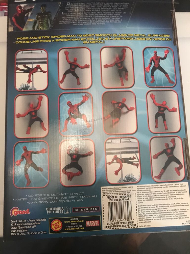 Spiderman Movie - Ultra Pose Spiderman  action figure collectible [Barcode 035112437307] - Main Image 2