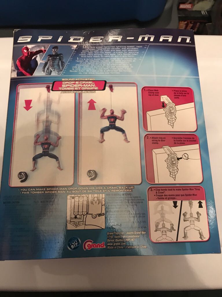 Spiderman Drop And Crawl Figure 12”  action figure collectible [Barcode 035112437567] - Main Image 2