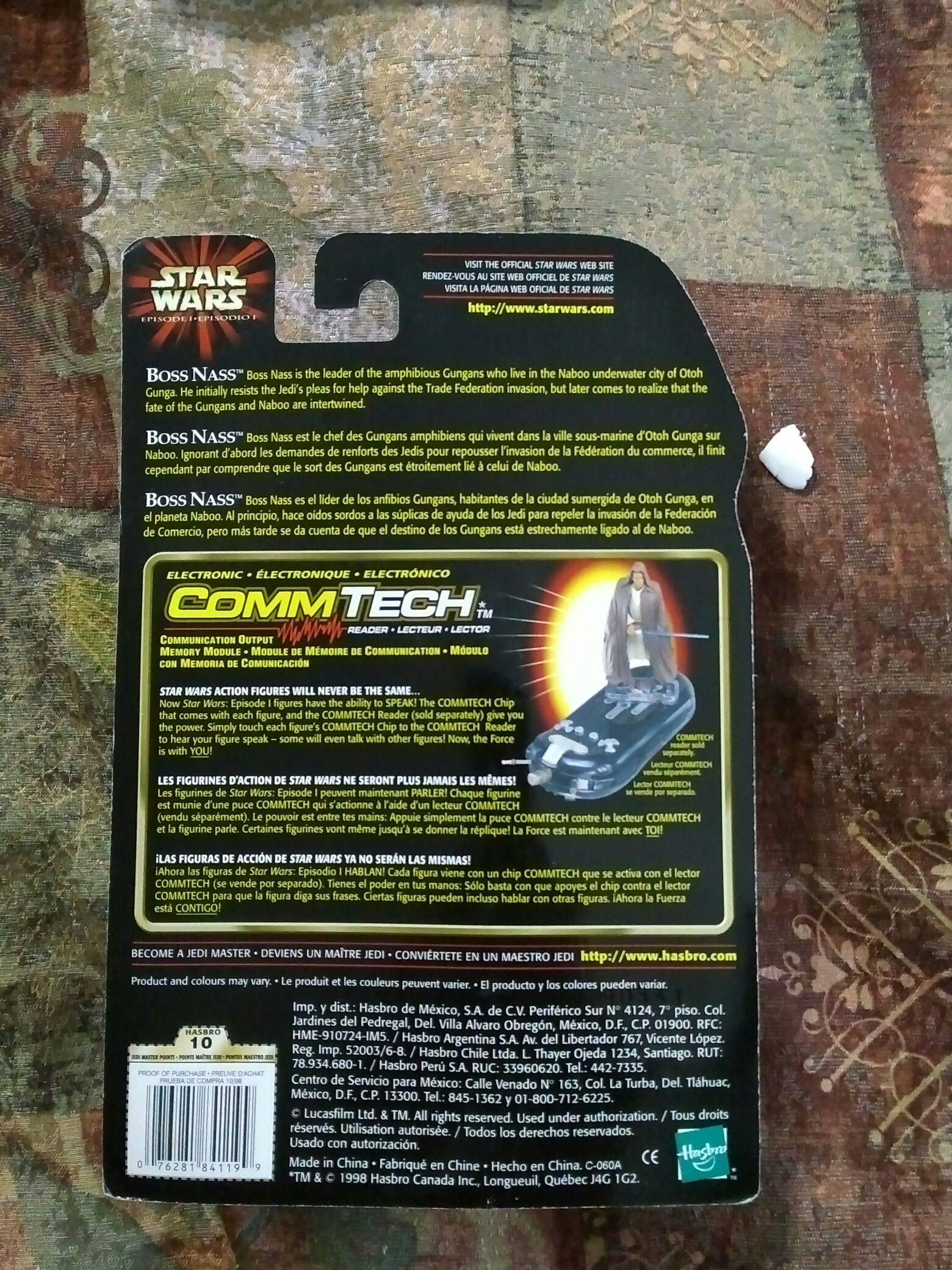 Boss Nass with Gungan Staff - Hasbro (Star Wars - Episode I) action figure collectible [Barcode 016121847790] - Main Image 2