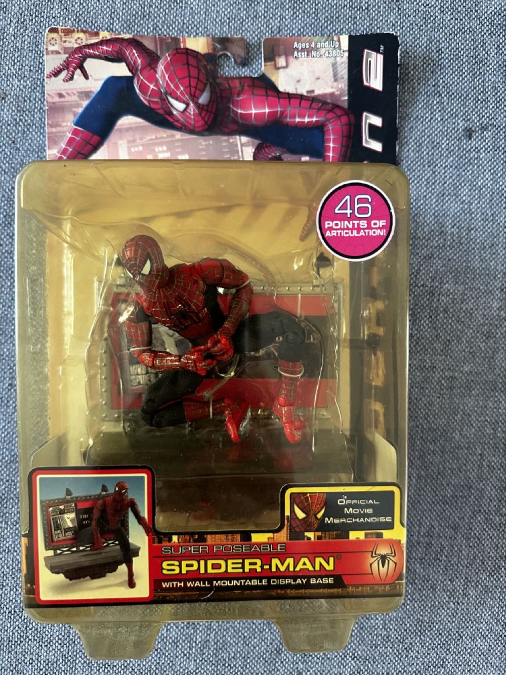 Super Poseable Spider-Man  action figure collectible [Barcode 035112438076] - Main Image 3