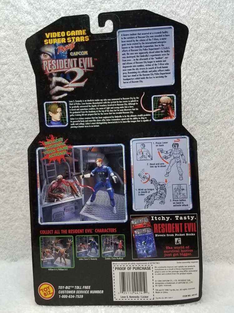 Resident Evil 2 Leon And Licker  (Video Game Super Stars: Resident Evil 2) action figure collectible [Barcode 035112441410] - Main Image 4