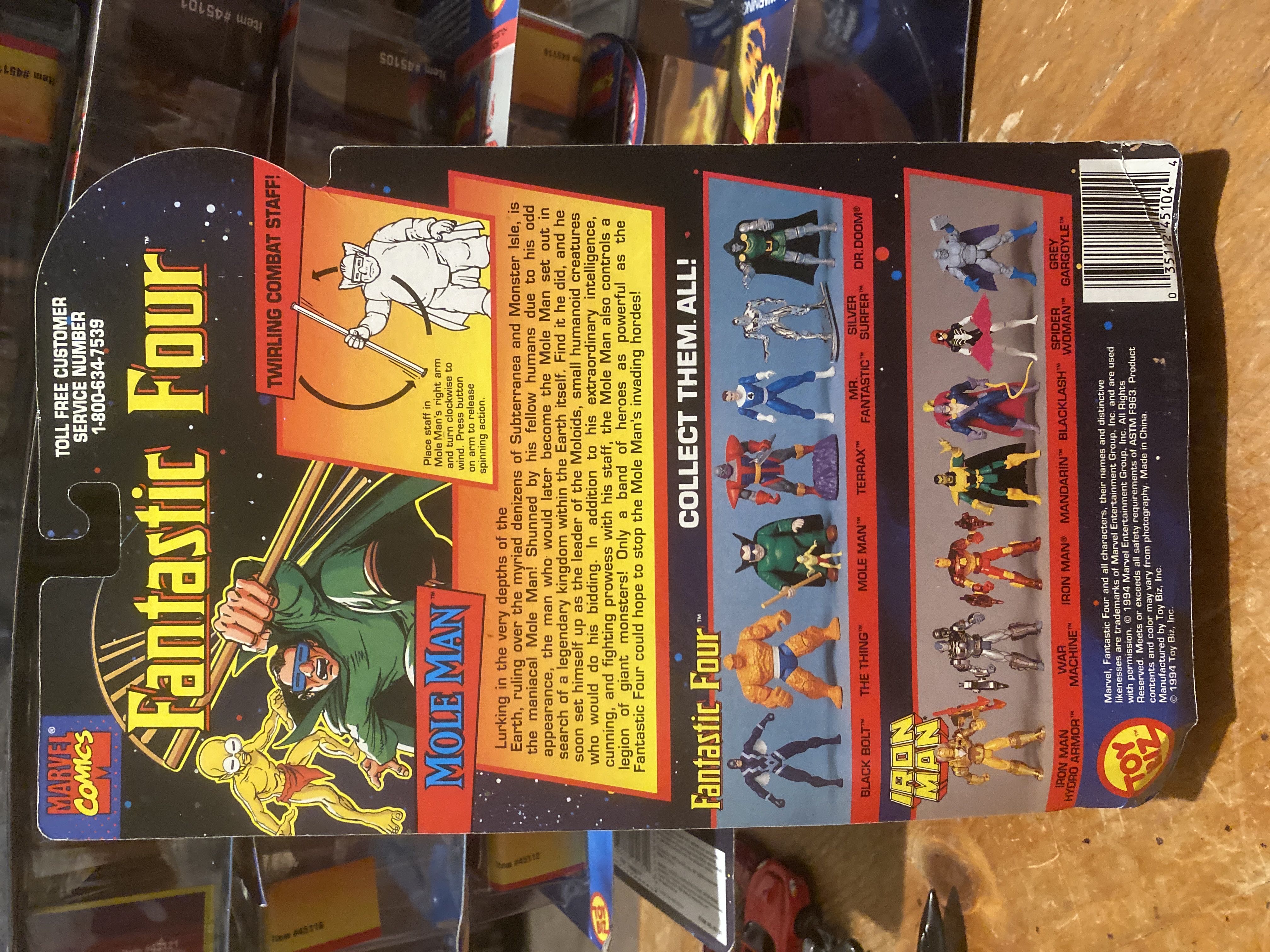 Mole Man  - Toy Biz (Fantastic Four) action figure collectible [Barcode 035112451044] - Main Image 2