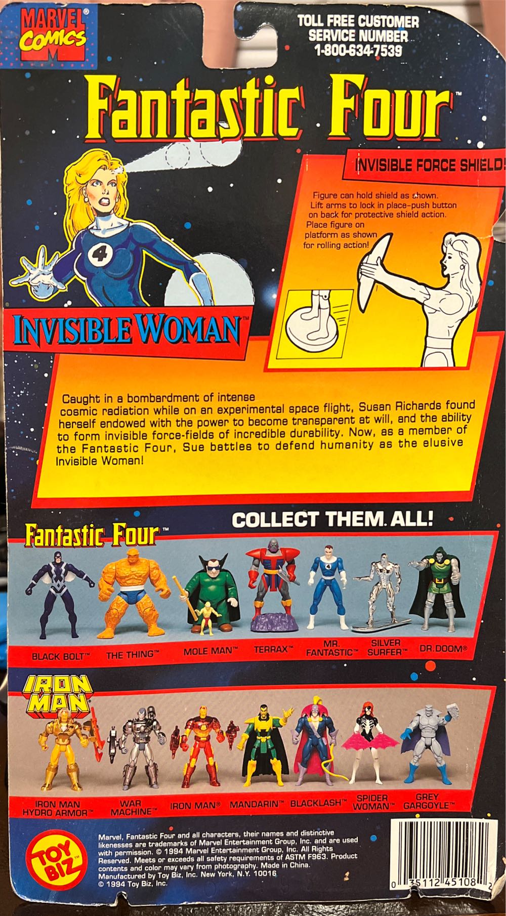 Invisible Woman - Toy Biz (Fantastic Four) action figure collectible [Barcode 035112451082] - Main Image 4