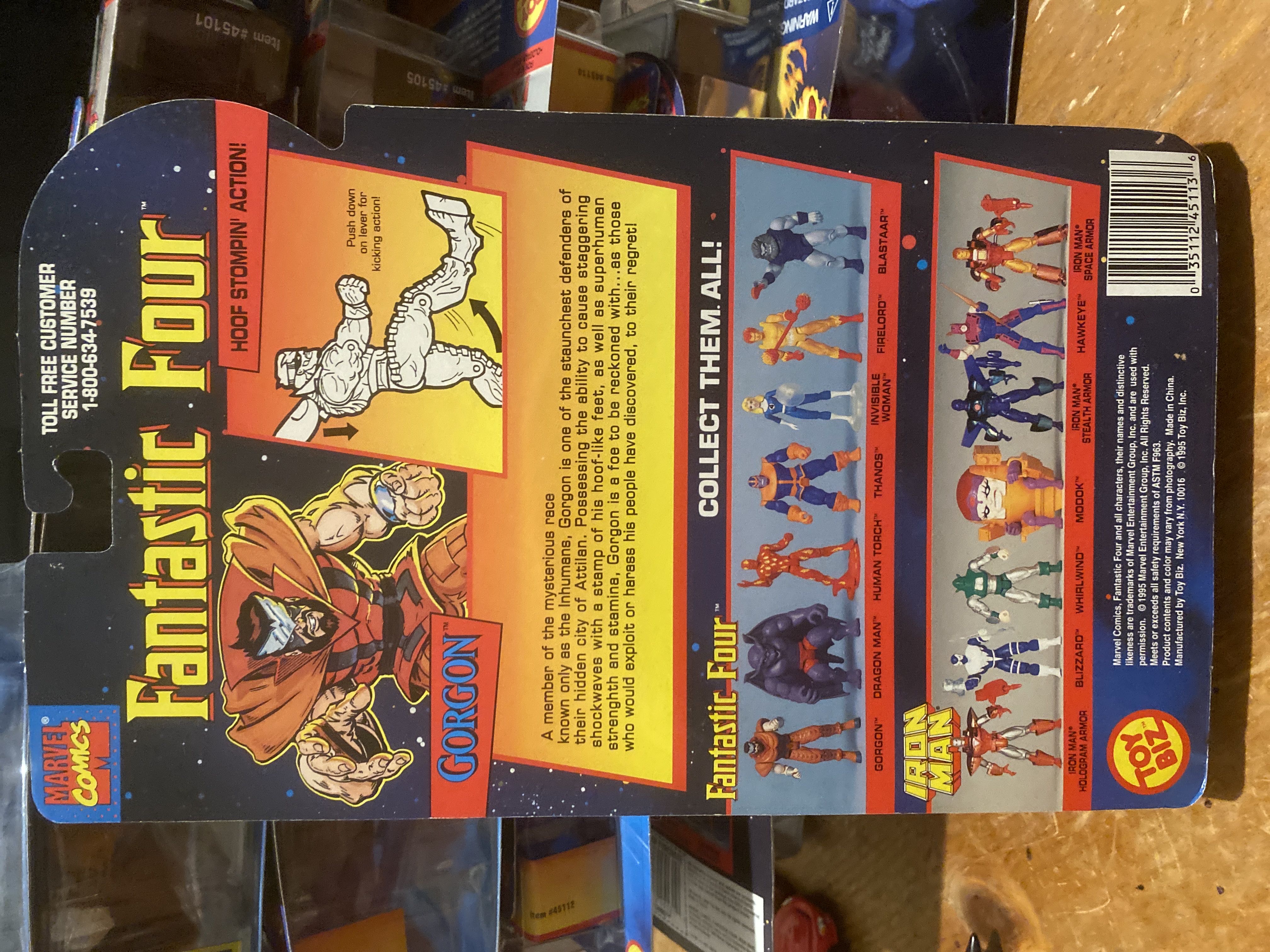 Gorgon of Inhumans - Toy Biz (Fantastic Four) action figure collectible [Barcode 035112451136] - Main Image 2