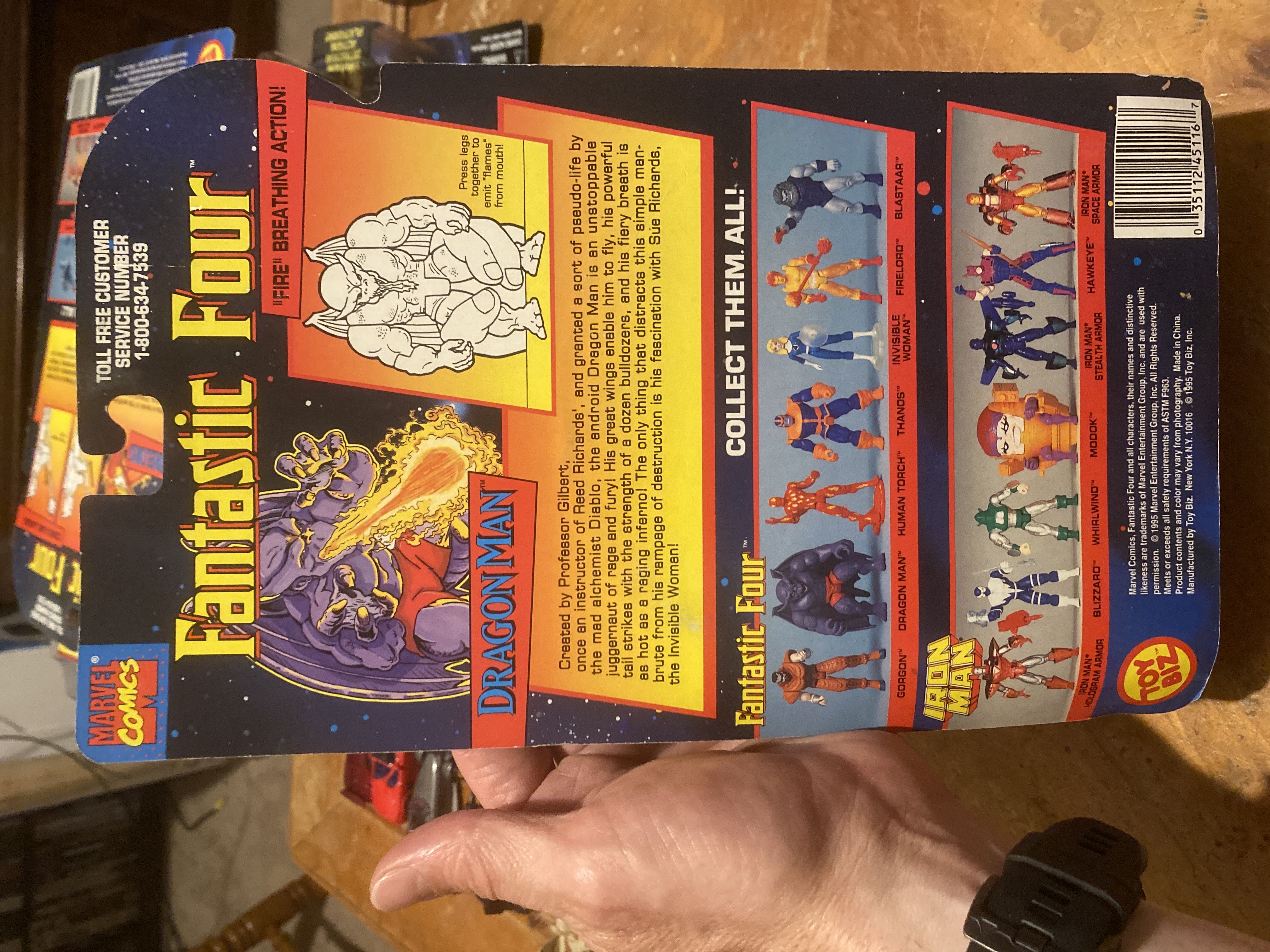 Dragon Man - Toy Biz (Fantastic Four) action figure collectible [Barcode 035112451167] - Main Image 2