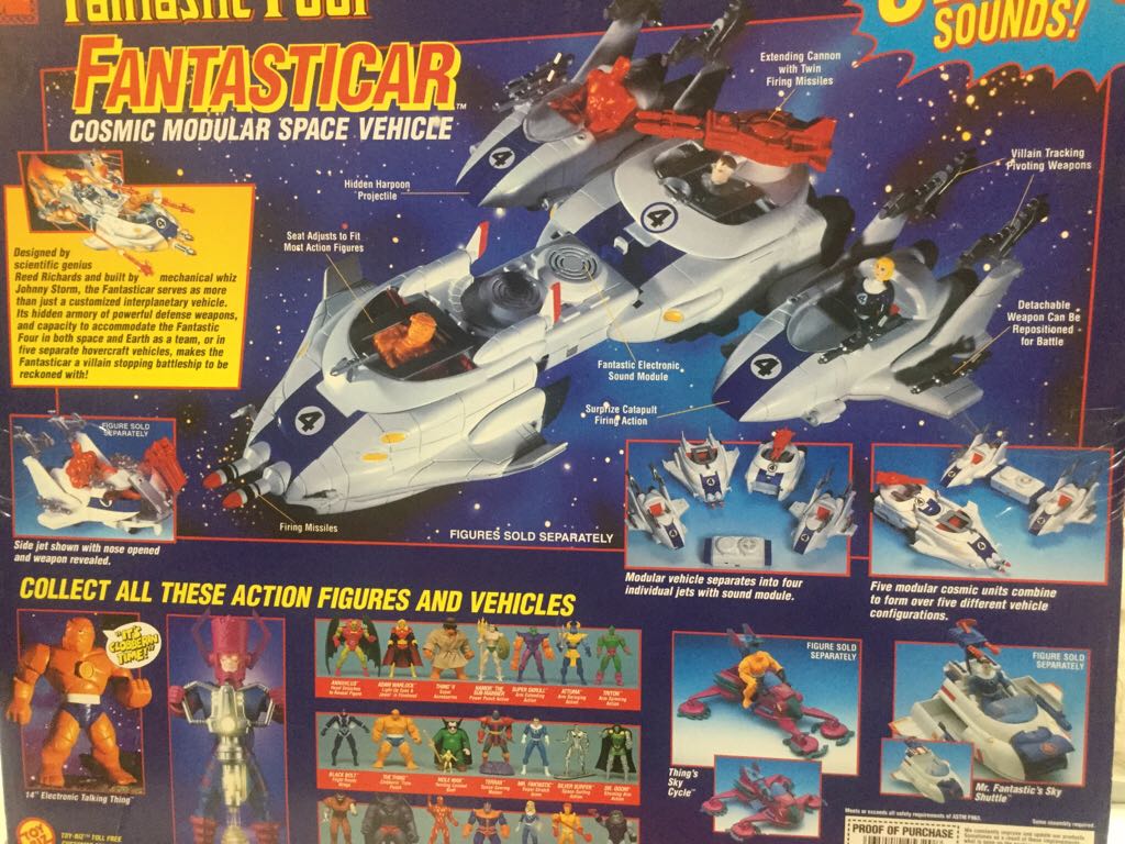 FANTASTICAR Cosmic Modular Space Vehicle TOY BIZ 1995 - Toy Biz (Toy Biz Fantastic 4) action figure collectible [Barcode 035112453208] - Main Image 2
