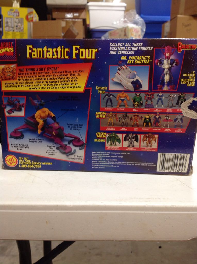 The Thing’s Sky Cycle - Toy Biz (Toy Biz Fantastic 4) action figure collectible [Barcode 035112453253] - Main Image 2
