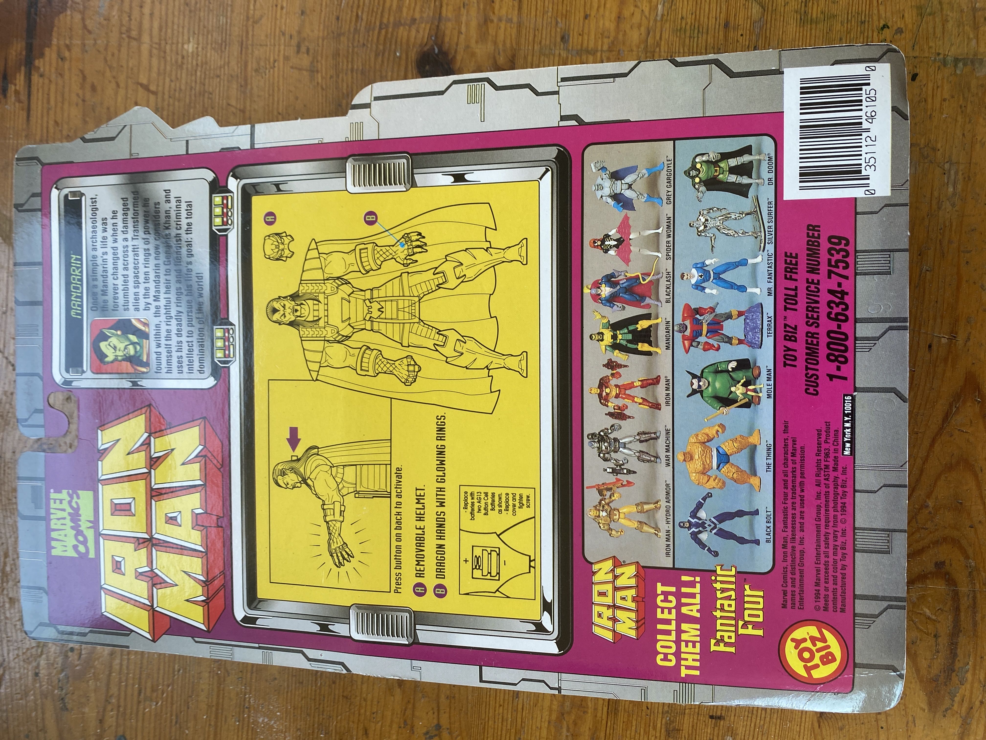 Iron Man Mandarin - Toy Biz (Iron Man) action figure collectible [Barcode 035112461050] - Main Image 2