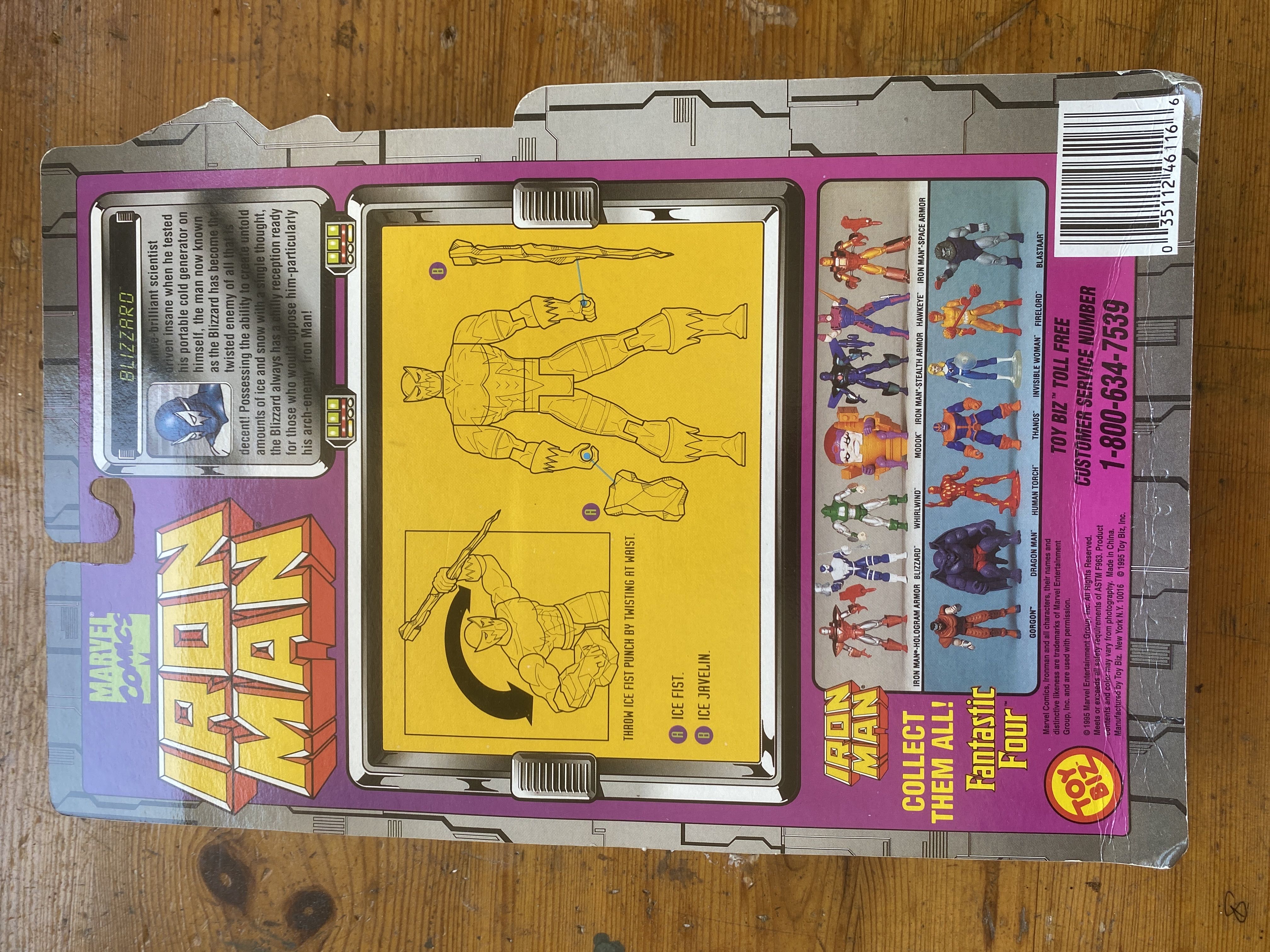 Blizzard - Toybiz (Iron Man) action figure collectible [Barcode 035112461166] - Main Image 2