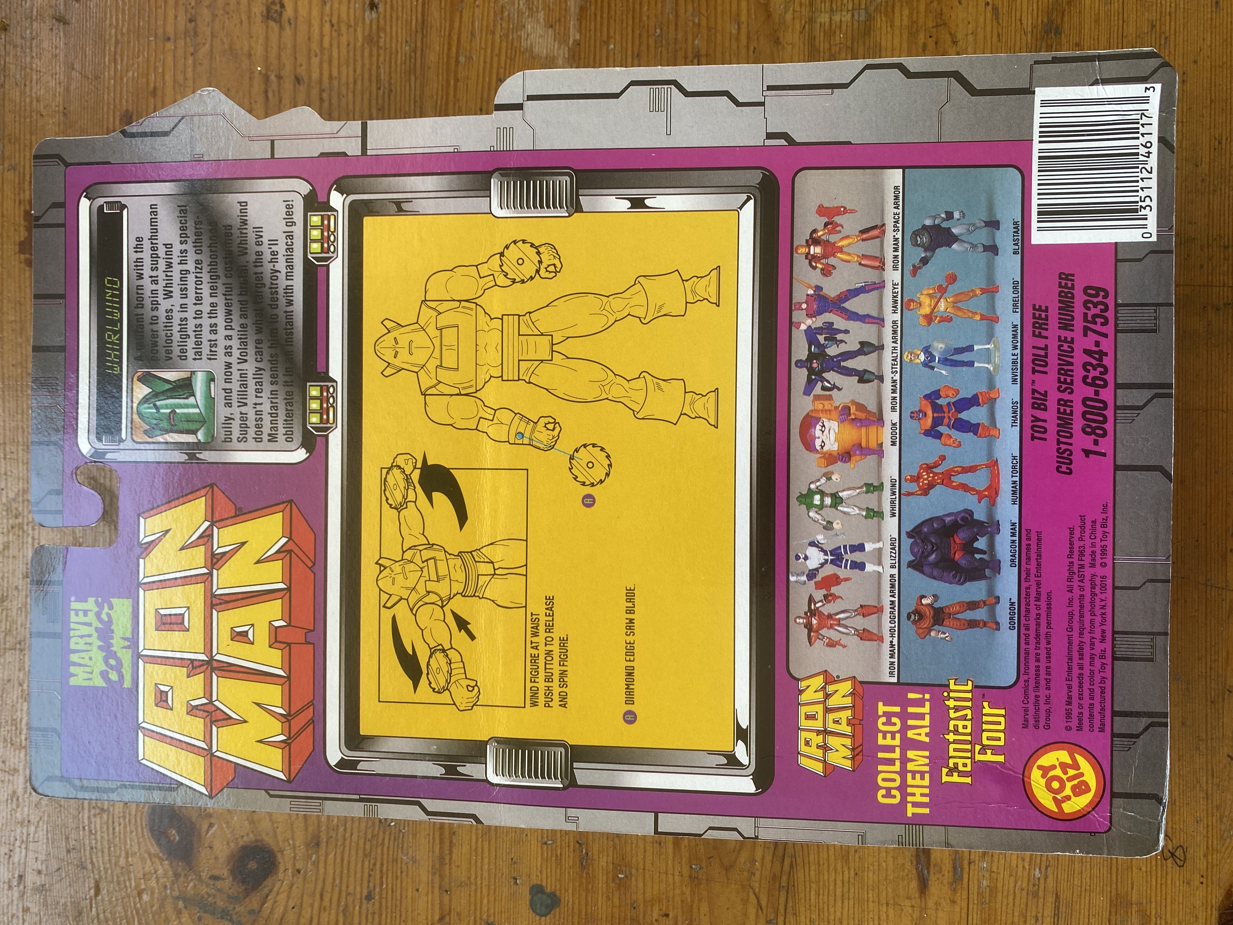 Whirlwind - Toy Biz (Iron Man - Toy Biz) action figure collectible [Barcode 035112461173] - Main Image 2