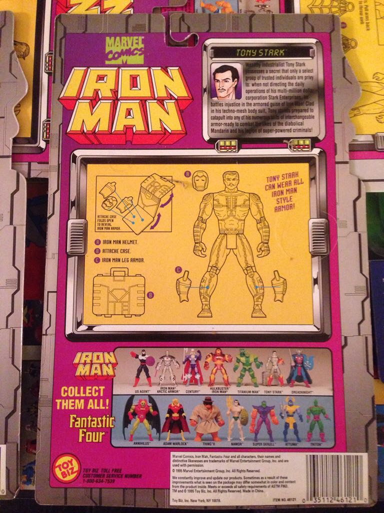Tony Stark - Toy Biz (Iron Man) action figure collectible [Barcode 035112461210] - Main Image 2