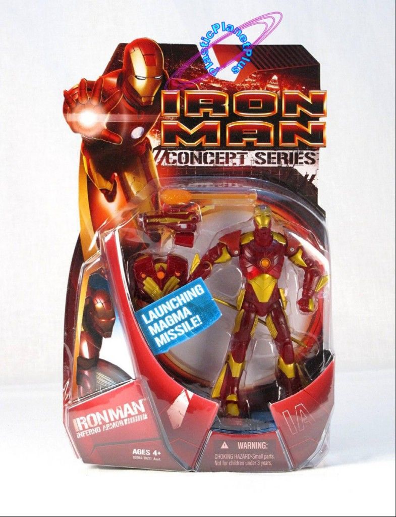 Iron Man - Toy Biz (Iron Man Inferno Armor) action figure collectible [Barcode 035112461432] - Main Image 2