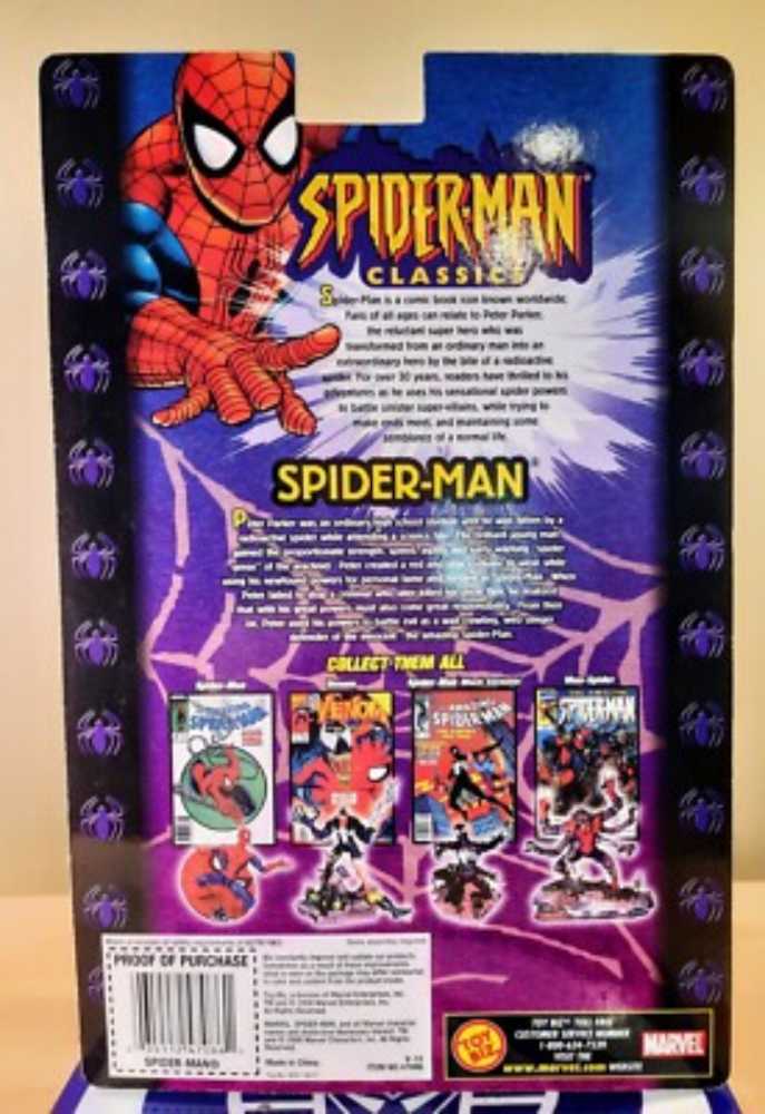 Toybiz Spider-Man Classics Series 1 Spider-Man 2000 - Toy Biz (Spider-Man Classics) action figure collectible [Barcode 035112470861] - Main Image 3