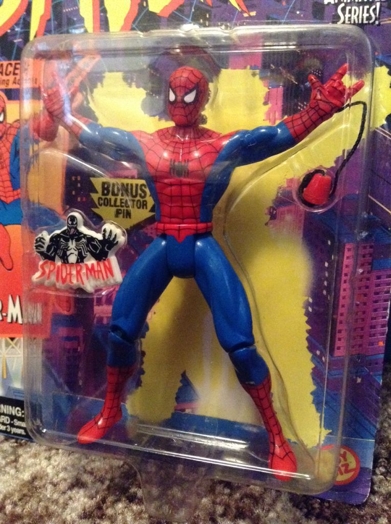 Spiderman: Web Racer Spiderman - Toy Biz (Spider-Man The New Animated Series) action figure collectible [Barcode 035112471011] - Main Image 2